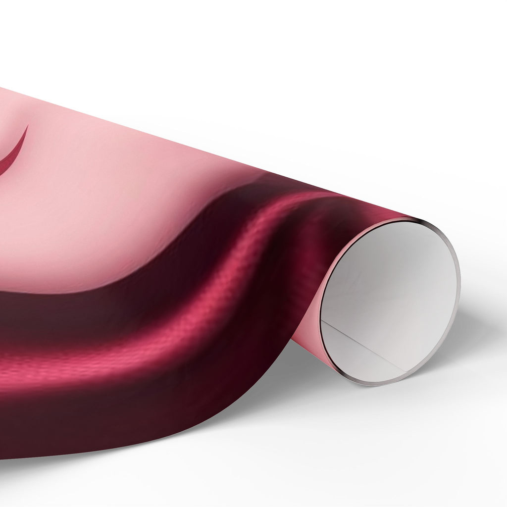 Elegant Cherry Ribbon Wrapping Paper, Gift Wrap for Birthdays, Holidays, Weddings, Special Occasions, Party Decor